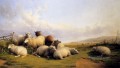 広大な風景の中の羊 家畜 トーマス・シドニー・クーパー